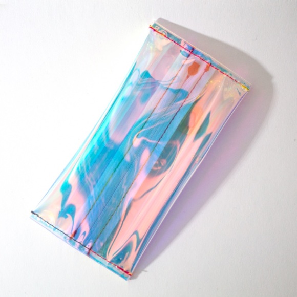 Women’s NEW Holographic Makeup Bag/Purse/Clutch - Picture 5 of 9